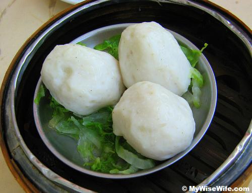 Steamed Fish Ball with vegetables
