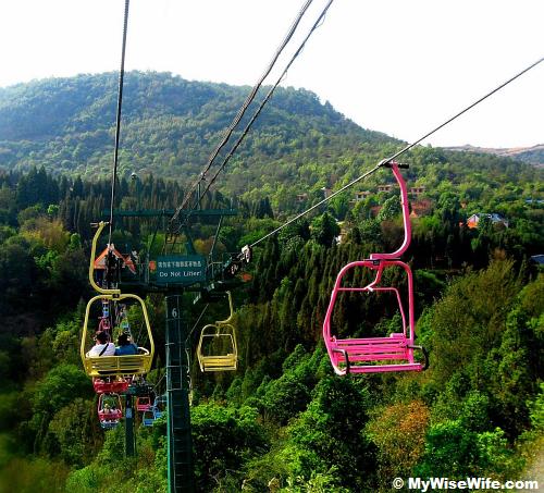 The chair lift that brought us down to the exit