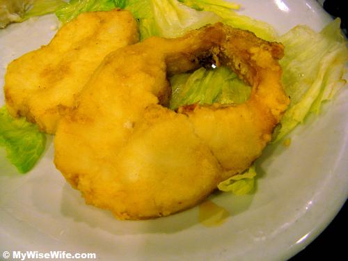 Fried cod fillets with sambal Fried cod fillets with sambal
