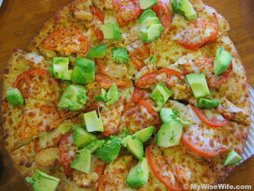 If I remember correctly, this is All-Star Chicken - fresh tempting avocado wedges