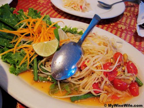 Papaya salad Papaya salad