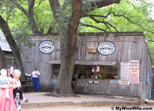 The one and only place to get food at Luckenbach The one and only place to get food at Luckenbach