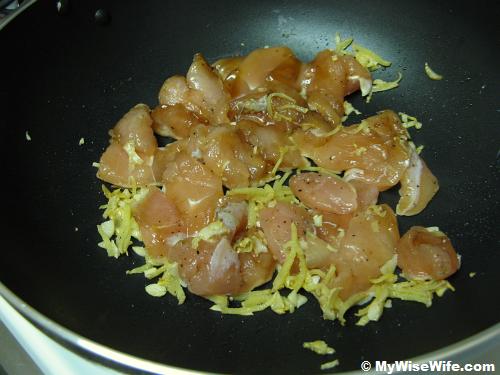 Add in chicken Add in chicken