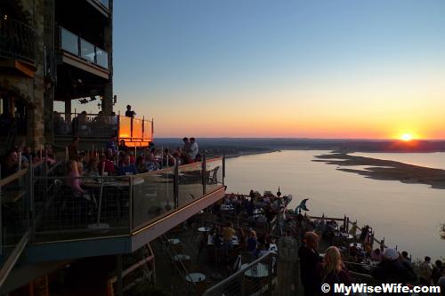 Multi-layer decks overlooking Lake Travis Multi-layer decks overlooking Lake Travis