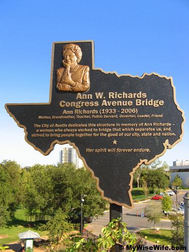 In honor of Ann Richards who strived to bring people together