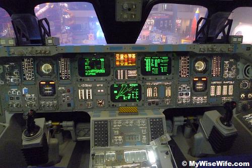 Space Shuttle Mock-up - The cockpit Space Shuttle Mock-up - The cockpit