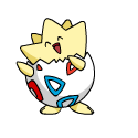 Gif Animado do Togepi (personagem de Pokemon) dançando