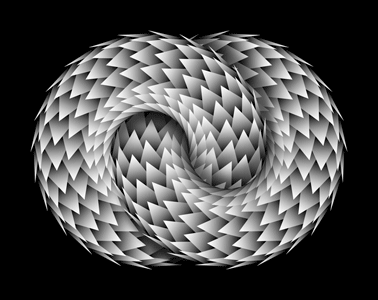 Gif Animado de uma Serpente formando o Simbolo do Infinito