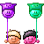 Gif Animado de Emoticons com Balões