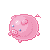 Gif Animado de um Porquinho Rosa