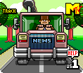 Gif Animado de um Caminhão em Pixel Art