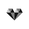 Gif Animado de um Diamante em Formato de Coração