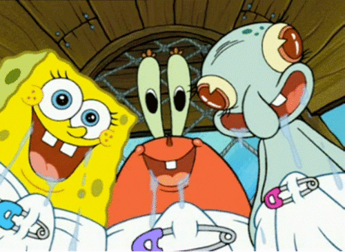 Gif Animado de Bob Esponja e Seus Amigos Bebe