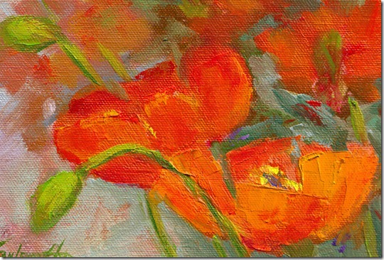 Poppies, Oil painting