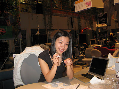Creating wire by painting tissue paper with copper paint