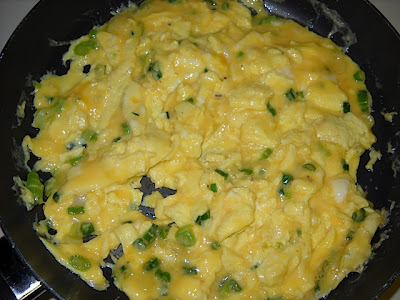 mostly cooked eggs