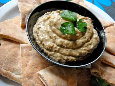 baba ganoush platter