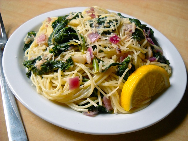 Parmesan Kale Pasta