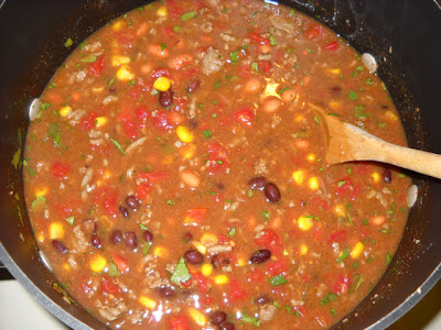 finished taco soup
