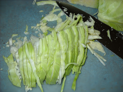 shredded cabbage