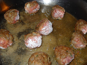 half fried meatballs