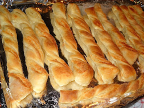 baked parmesan garlic twists