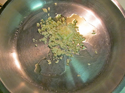 garlic, oil, butter