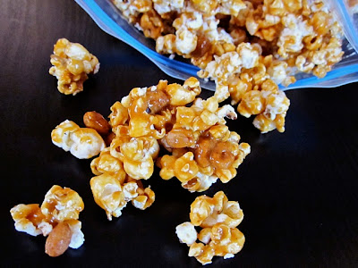 nutty caramel corn