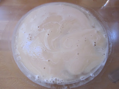 frothy yeast