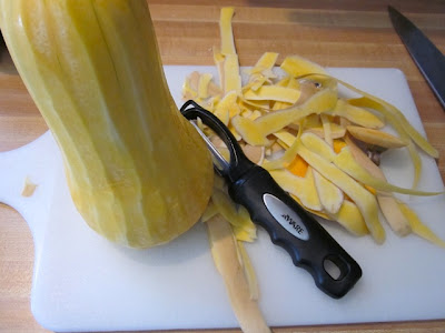 peel butternut squash