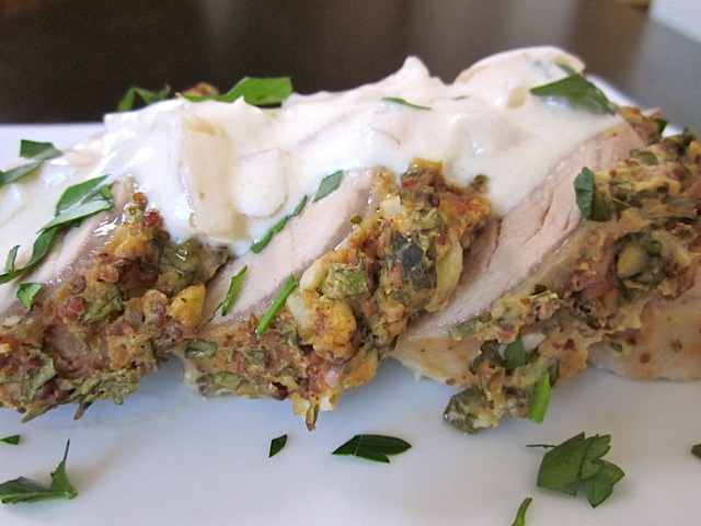 herb mustard pork tenderloin
