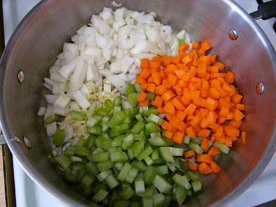 saute soup vegetables