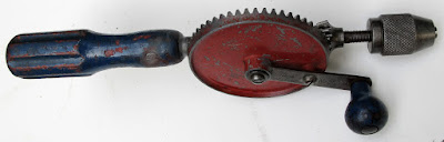 Muscle-powered hand-operated drill