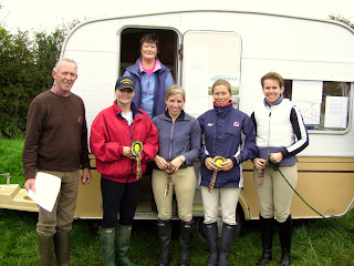 Polnoon Castle Riders (1) came 4th in the Open - Kirsty McGillivary, Lorna Stevenson, Elizabeth Brown, Nicky Suckle