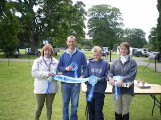 Frances, Robert, Lewis & Susan and another of Roberts winning sashes.