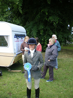 Holly with her prize.