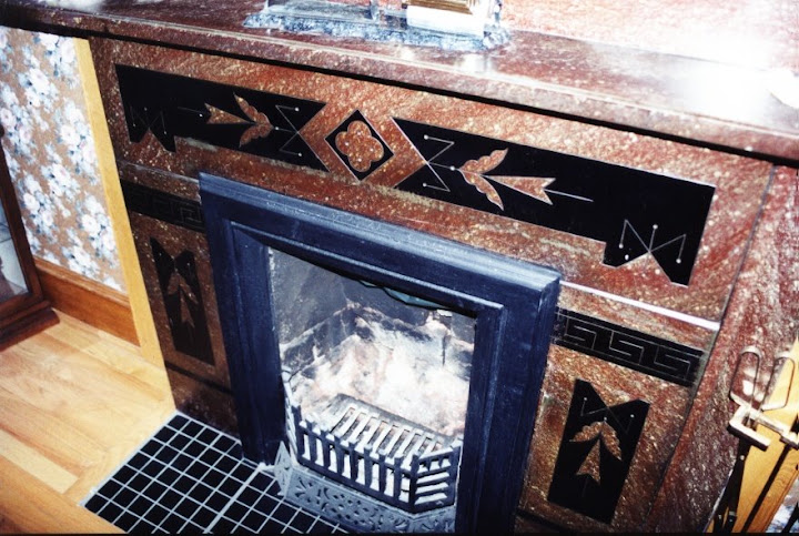 The fireplace William MacVay made for his home in Sydney