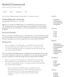Hybrid 主題框架 for WordPress Hybrid 主題框架 for WordPress