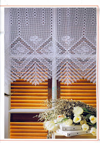 ستائر كروشية بالباترون روعة