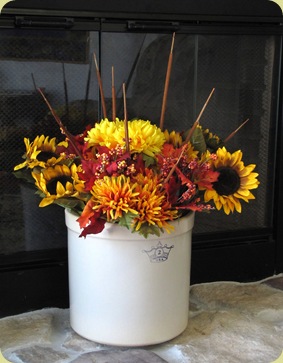 autumn flower display