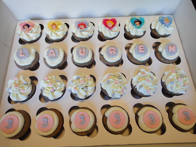 Disney princess cupcakes
