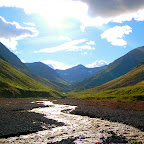 Looking west up Hidden Valley