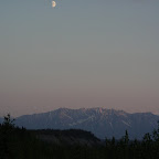 Moonrise over the Chugach Mountains