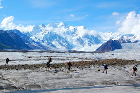 Crossing the Kennicott Glacier
