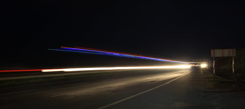 Light beams of different Vehicles
