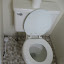 The toilet seat was the only thing changed in the powder room.