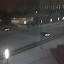 View from outside my hotel window... after it began to snow.