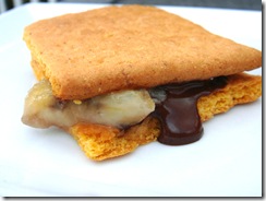Banana Smore closeup Banana Smore closeup