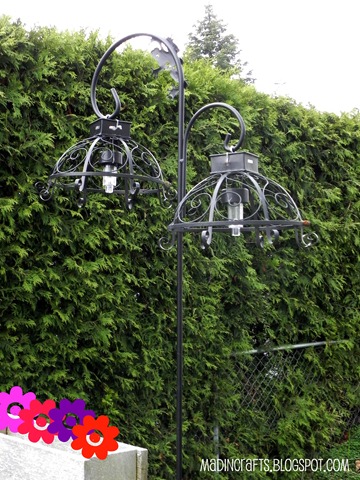 Dollar Store Solar Lights Turned Outdoor Hanging Lamps Mad in Crafts
