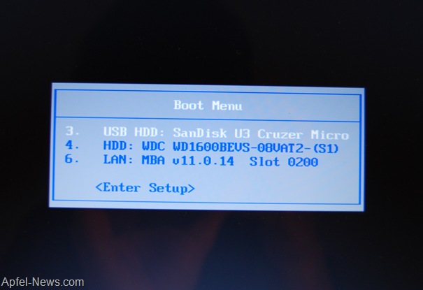 Boot Options - Picture